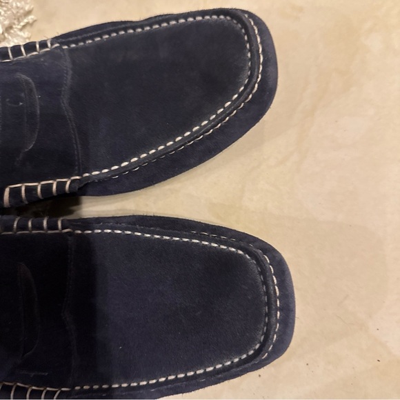 Salvatore Ferragamo Men's Navy Loafers size 9.5 - Picture 8 of 9